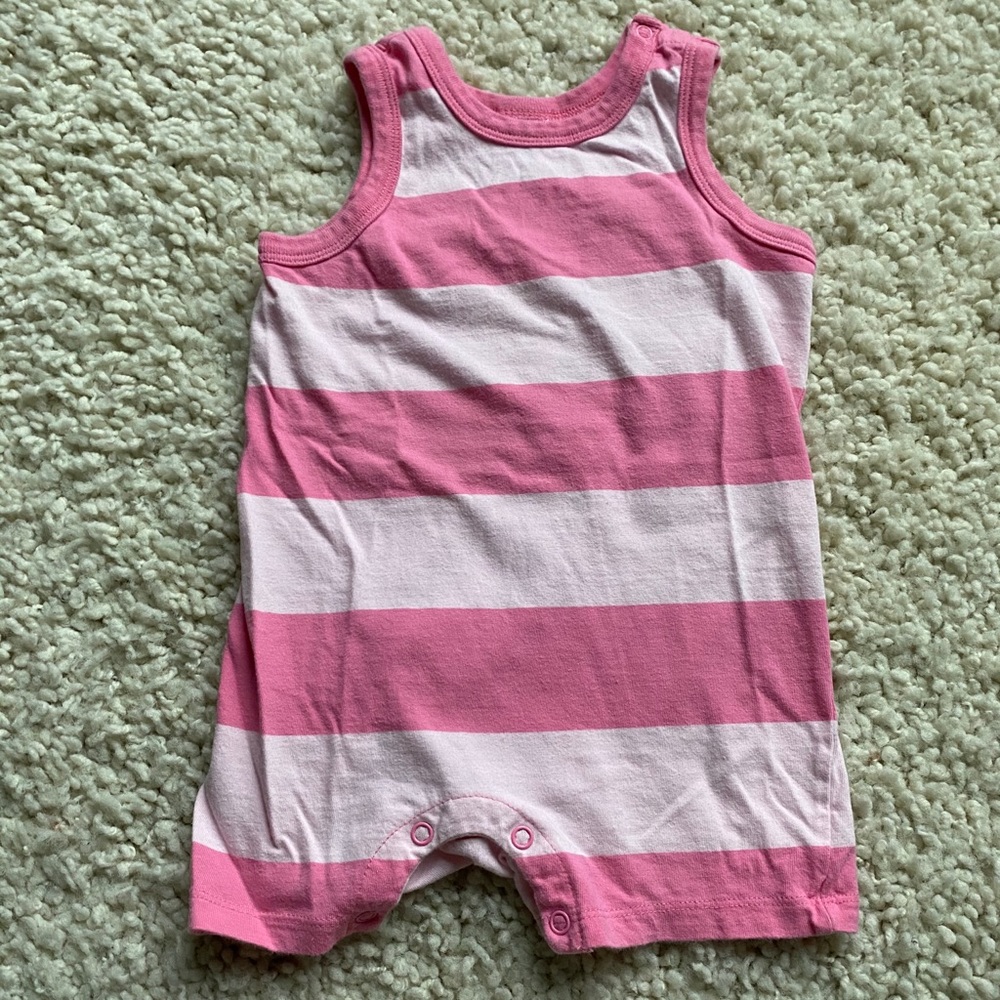 The Children’s Place Pink Striped Romper